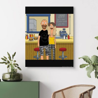 Bob's Burgers Self Portrait by Bob Canvas Wallart