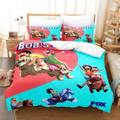 Characters In Bob's Burgers Bedding Set