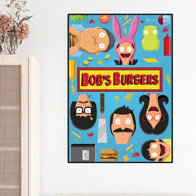 Charcaters In Bob's Burgerss Wallart
