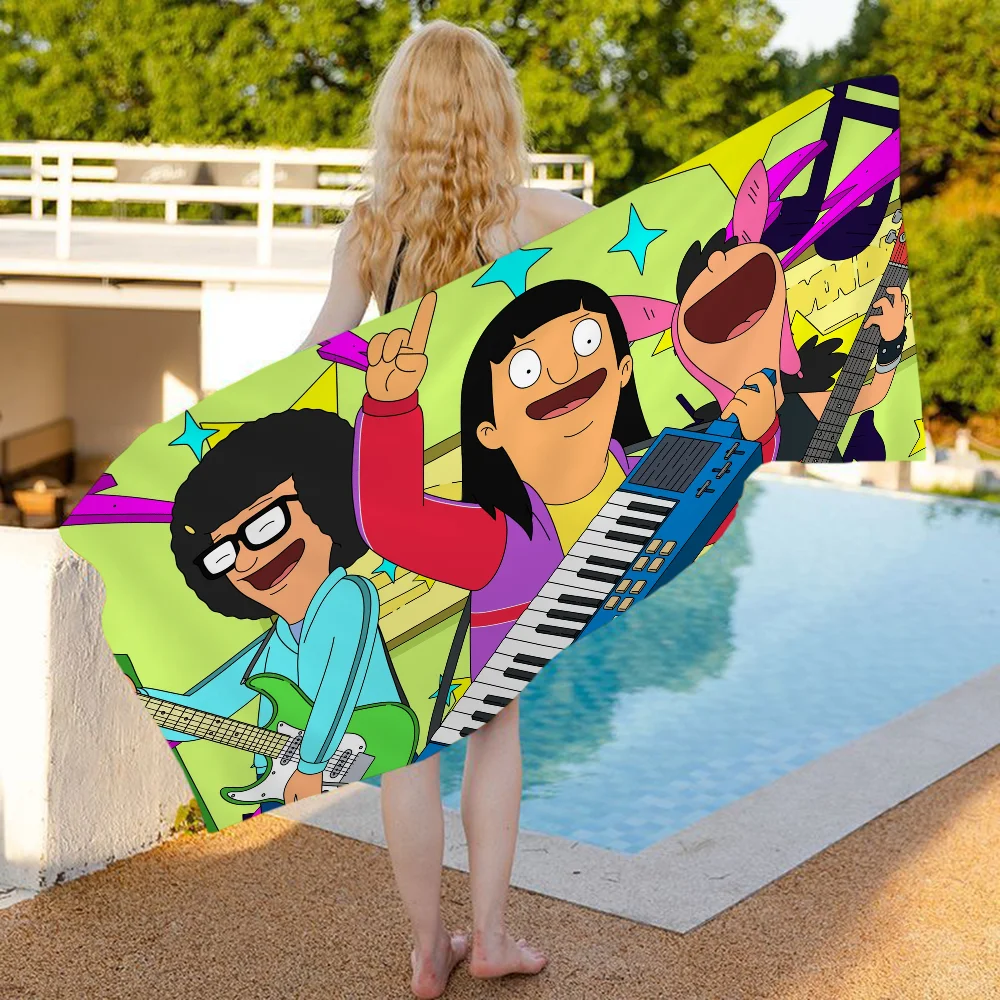 Hot Cartoon B-Bobs Burgers Microfiber Beach Towel
