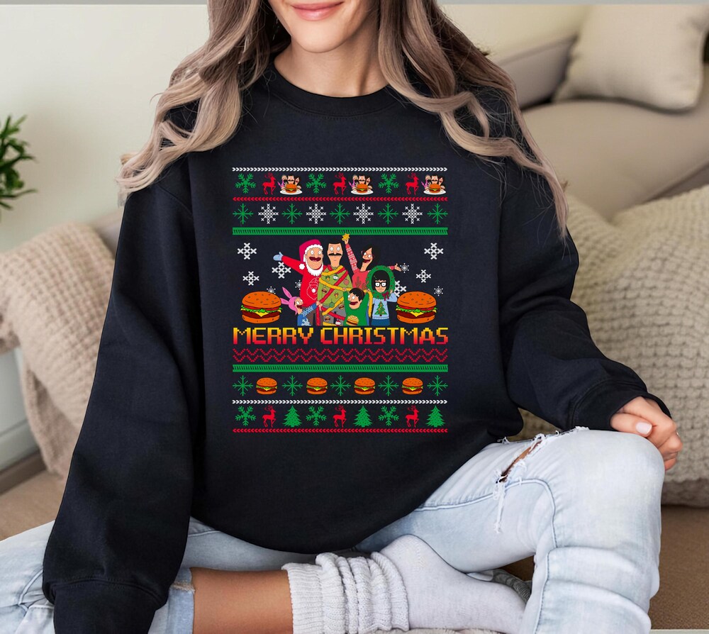 Funny Family Elf Shirt Bob’s Burgers Ugly Christmas Sweatshirt